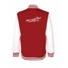 College mikina back red