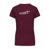Dámské tričko premium back burgundy