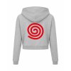 Dámská crop mikina Heather grey (Světlá šedá)