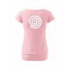 Dámské tričko s dolním lemem Powder Pink (Pudrově růžová)