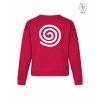 Dámský EKO crewneck Premium Hibiscus red (Tmavě červená)