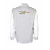 College mikina back heather grey