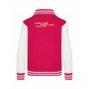 College mikina back hot pink
