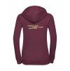 Dámská mikina luxury back burgundy