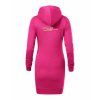 Dámské mikinové šaty Hot Pink (Sytá růžová)