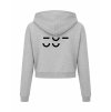 Dámská crop mikina Heather grey (Světlá šedá)
