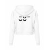 Dámská crop mikina White (Bílá)
