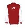 College mikina back red