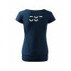Dámské tričko s dolním lemem Midnight blue (Půlnoční modrá)