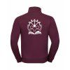 Pánská mikina na zip Elegant Burgundy (Vínová)