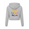 Dámská crop mikina Heather grey (Světlá šedá)
