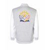 College mikina back heather grey