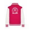 College mikina back hot pink