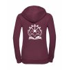 Dámská mikina luxury back burgundy
