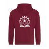 Dospělá mikina Premium back burgundy