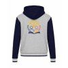 College mikina s kapucí Oxford Grey Navy White (Šedá námořnická modrá bílá)