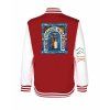College mikina back red