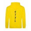 Dospělá mikina Premium back yellow