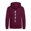 Dětská mikina Premium back burgundy