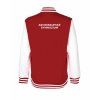 College mikina back red