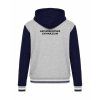 College mikina s kapucí Oxford Grey Navy White (Šedá námořnická modrá bílá)