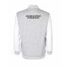 College mikina back heather grey
