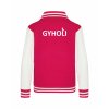College mikina back hot pink