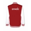 College mikina back red