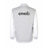 College mikina back heather grey