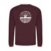 Pánská mikina bez kapuce Burgundy (Vínová)