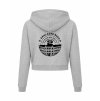Dámská crop mikina Heather grey (Světlá šedá)