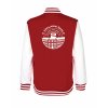 College mikina back red