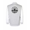 College mikina back heather grey