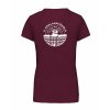 Dámské tričko premium back burgundy