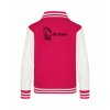 College mikina back hot pink