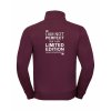 Pánská mikina na zip Elegant Burgundy (Vínová)