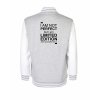 College mikina back heather grey