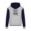 College mikina s kapucí Oxford Grey Navy White (Šedá námořnická modrá bílá)