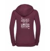 Dámská mikina luxury back burgundy