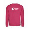 Dětská mikina bez kapuci Hot Pink (Sytá růžová)