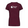 Dámské tričko premium back burgundy