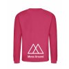 Dětská mikina bez kapuci Hot Pink (Sytá růžová)