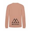 Dětská mikina bez kapuci Dusty pink (Starorůžová)