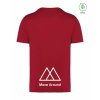 Dospělé EKO tričko Premium Hibiscus red (Tmavě červená)