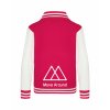 College mikina back hot pink