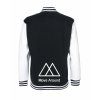 College mikina back black