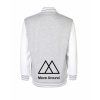 College mikina back heather grey