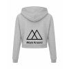 Dámská crop mikina Heather grey (Světlá šedá)