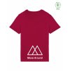 Dětské EKO tričko Premium Hibiscus red (Tmavě červená)