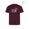 Dětské funkční tričko Burgundy (Vínová)